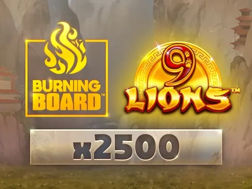 9 Lions Burning Board