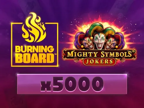 Mighty Symbols: Jokers Burning Board
